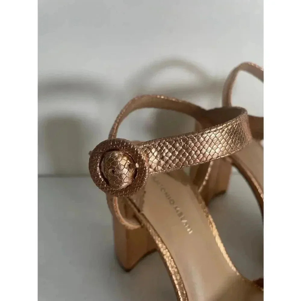 Women's Antonio Melani Rose Gold Gwen’s Sandals Size 7M GUC!‎ - Picture 4 of 10